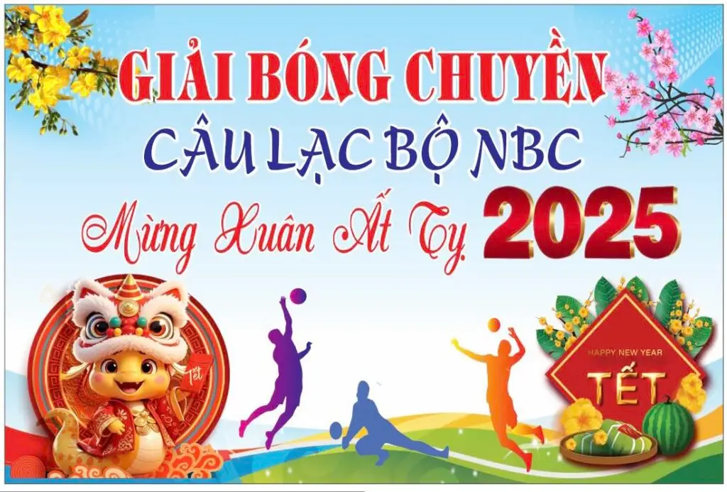 Giải bóng chuyền CLB NBC Mừng xuân Ất Tỵ 2025